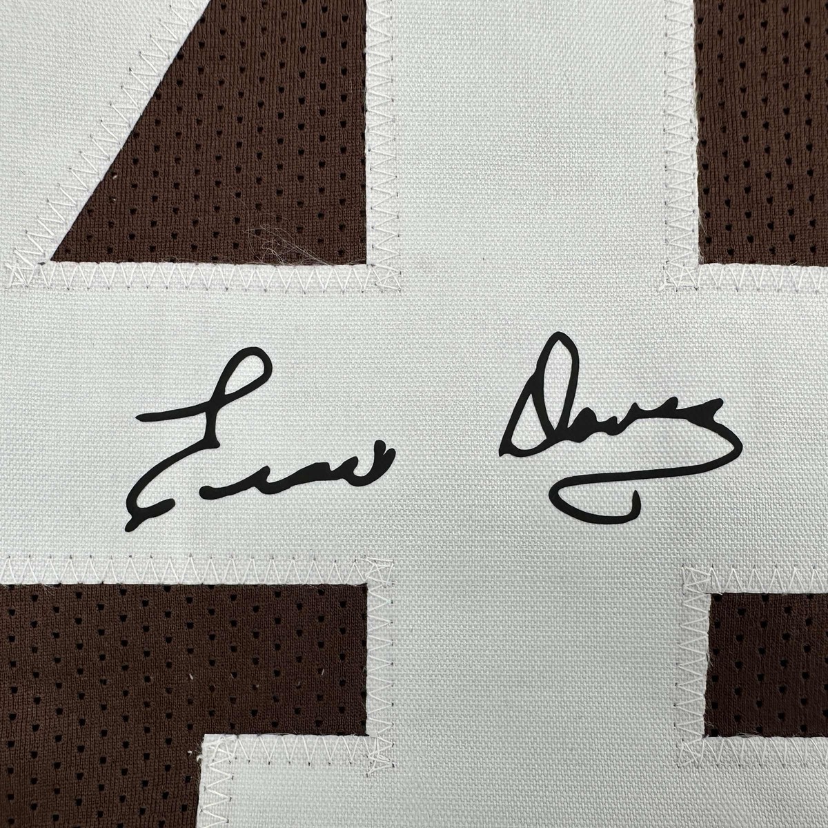 Facsimile Autographed Ernie Davis Cleveland Brown Reprint Jersey