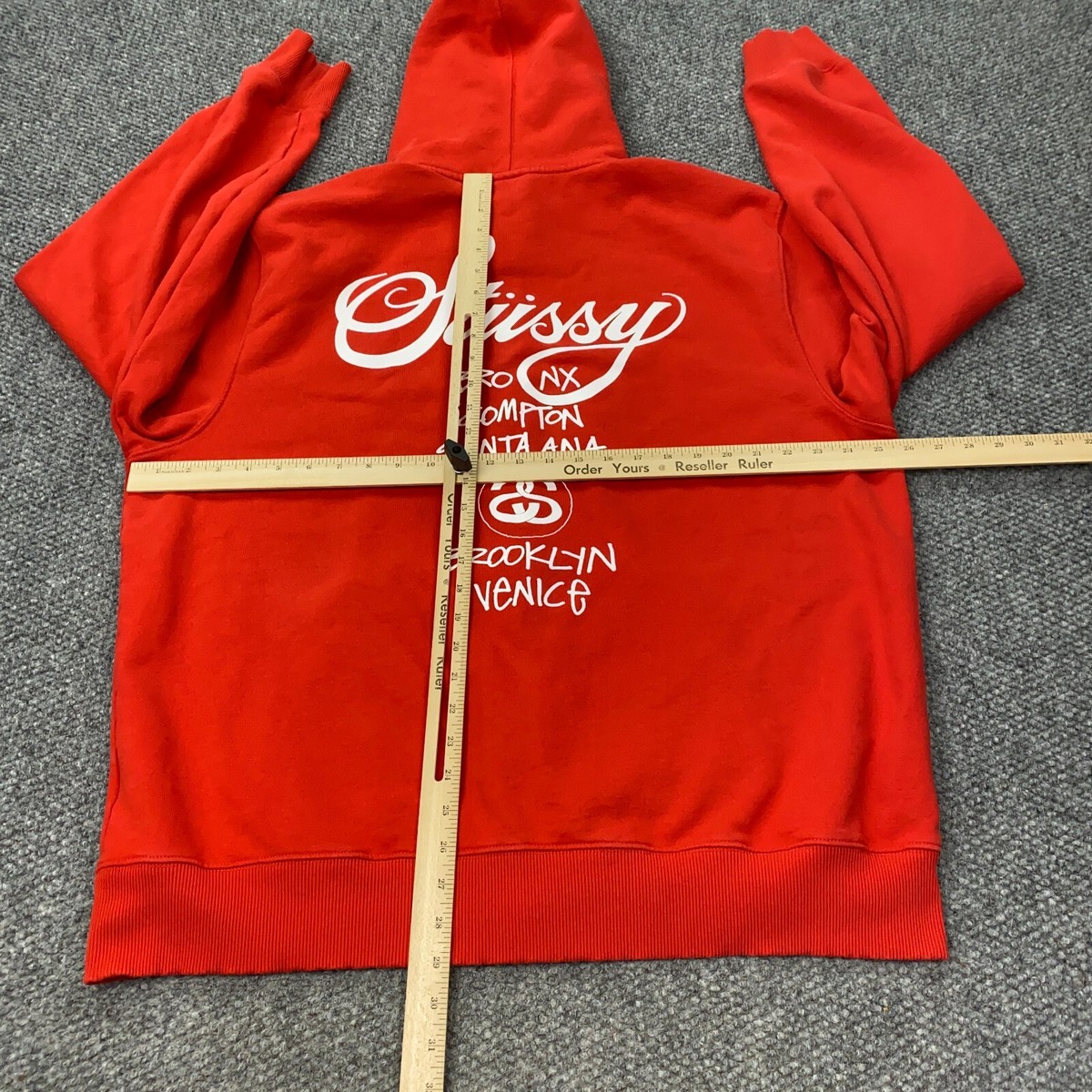 Stussy X Dover Street Market DSM World Tour Zip Hoodie Mens XXL