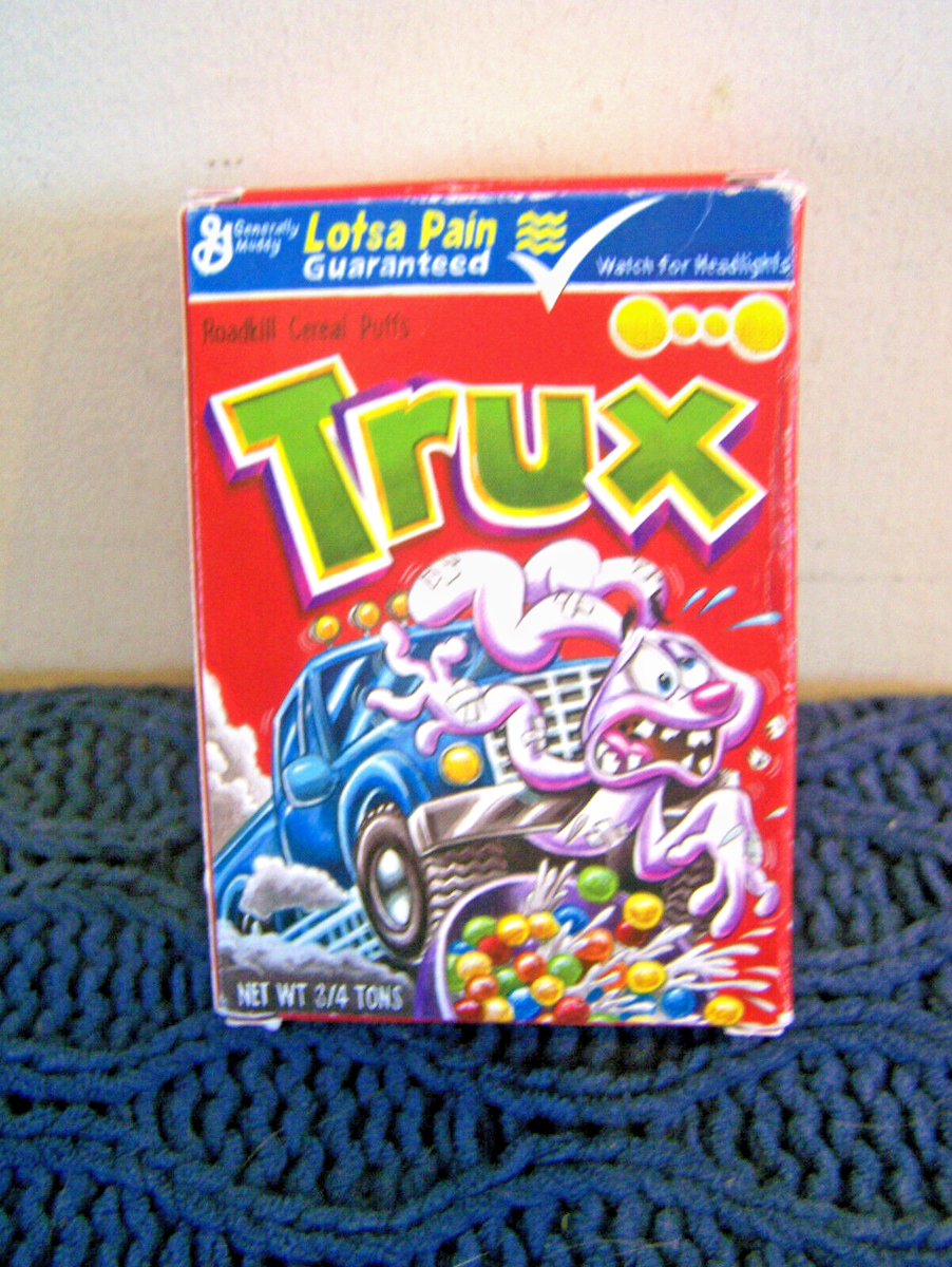 TOPPS 2013 WACKY PACKAGES MINI CEREAL TRIX BOX TRUX SEALED