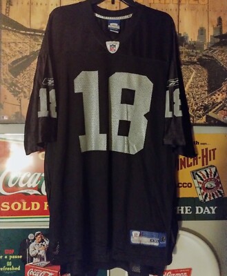 Oakland Raiders Randy Moss NFL On Field Reebok Men's Football