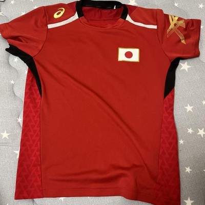 ASICS Wrestling Japan National Team T-Shirt Red S JPN Wrestling