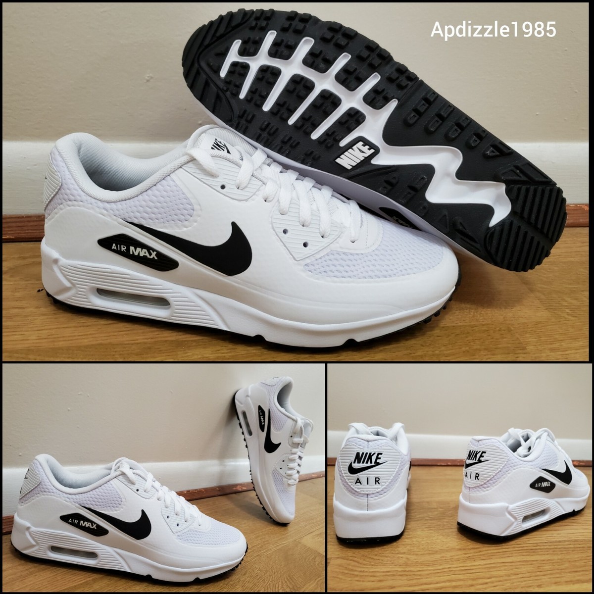 Nike Air Max 90 G Golf Shoes NEW CU9978-101 Men's Size 12 White | eBay