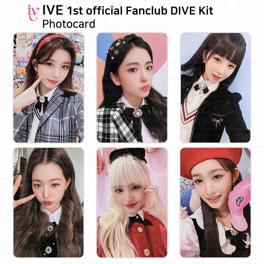 IVE 1st Official Fanclub DIVE Kit Photocard Wonyoung Yujin Rei