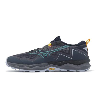 Mizuno Wave Daichi 9 GTX Gore-Tex Navy Yellow Men Trail Running