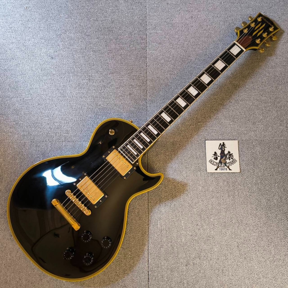Edwards ESP Les Paul Custom Black Electric Guitar Edwards E-LP-130