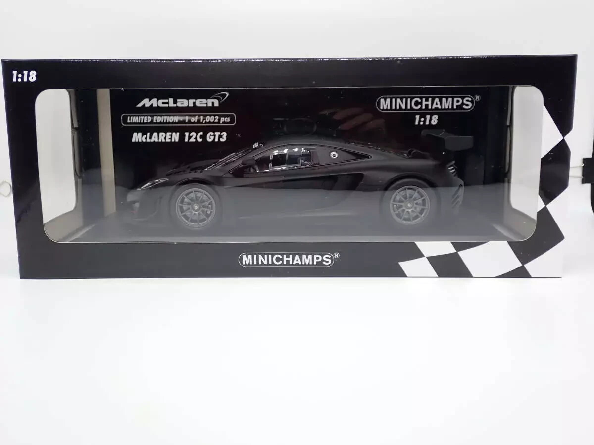 MINICHAMPS 1/18 car McLaren MP4-12C GT3 Street 2012 matt black