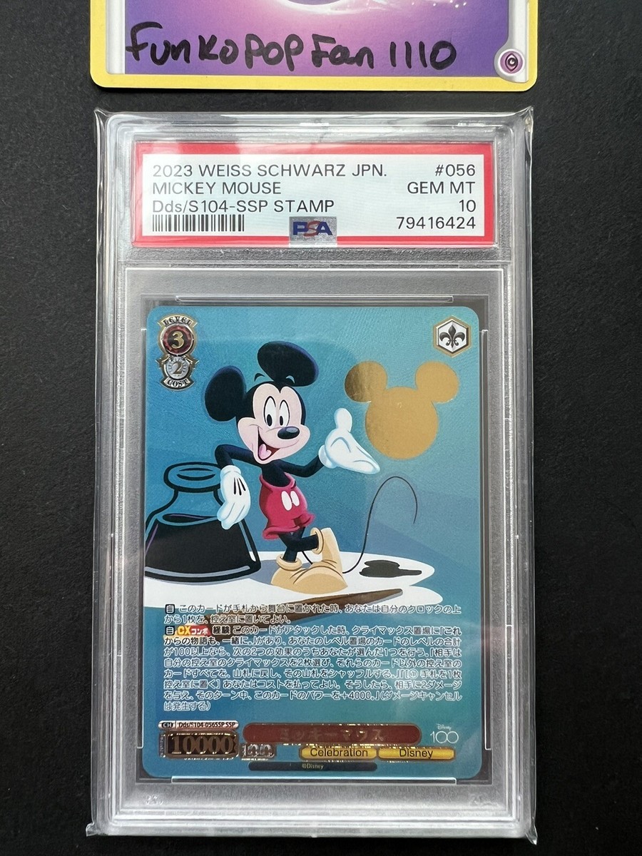 PSA 10 Mickey Mouse SSP Weiss Schwarz Disney 100 Dds/S104-056SSP