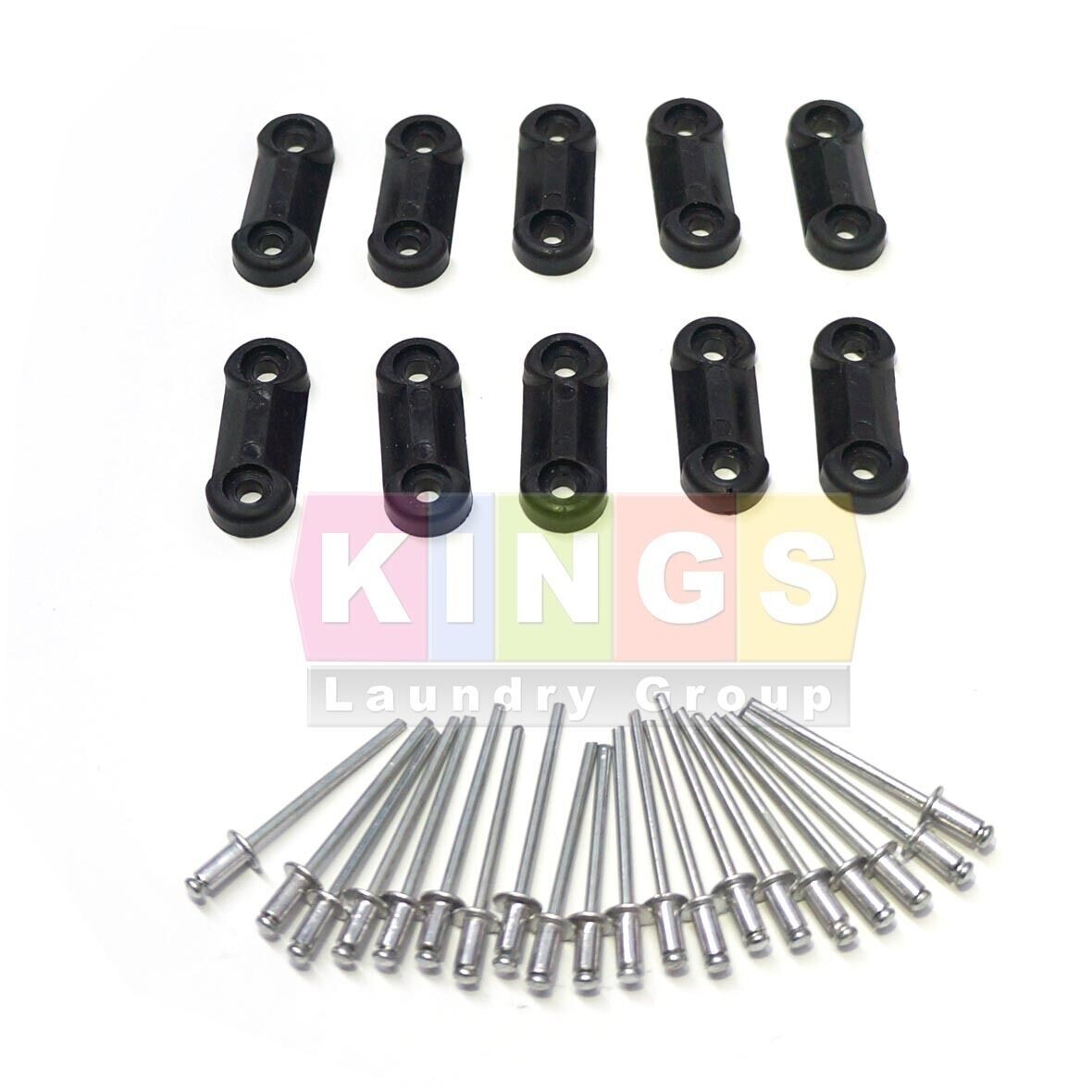 NEW 9086-015-002K (10 SET) DRYER DOOR LATCH KIT (WITH 20 RIVETS