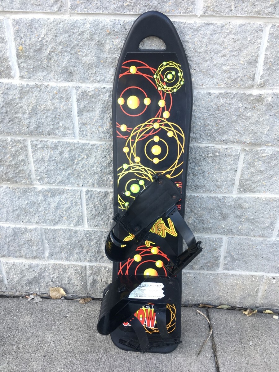 Vintage 90's Black Snow Snowboard Oxygen Molecules Andre Morin