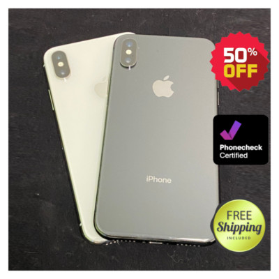 Apple iPhone X 64GB/256GB Unlocked - Space Gray/Silver - Verizon