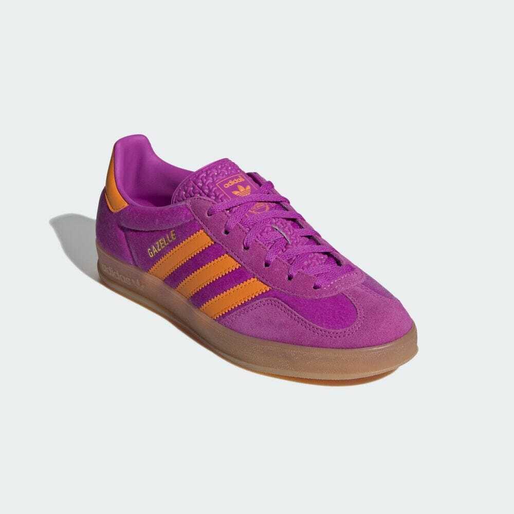 IH0277 adidas Originals Gazelle Indoor Purple Burst Orange Gum