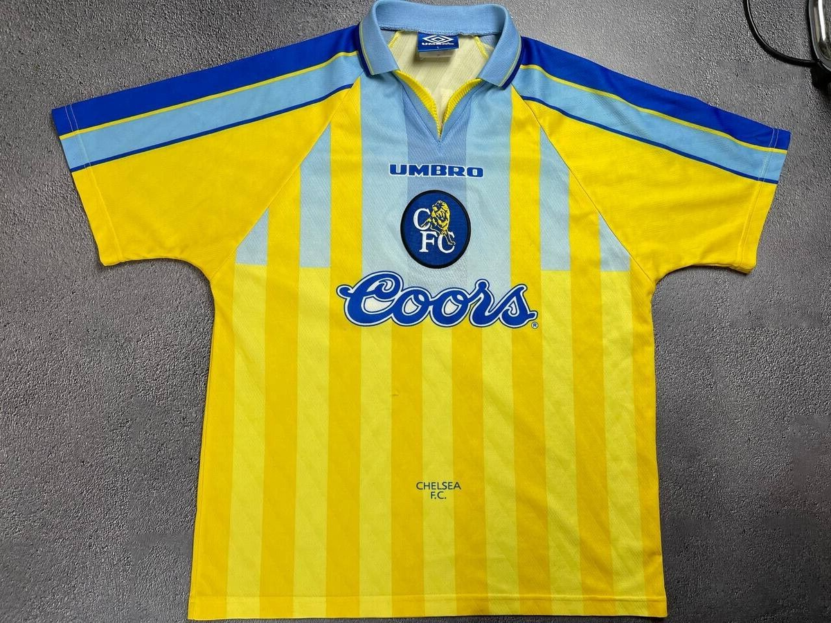 Chelsea 1996/1997 Umbro Away Football Shirt Soccer Jersey #11 Wise