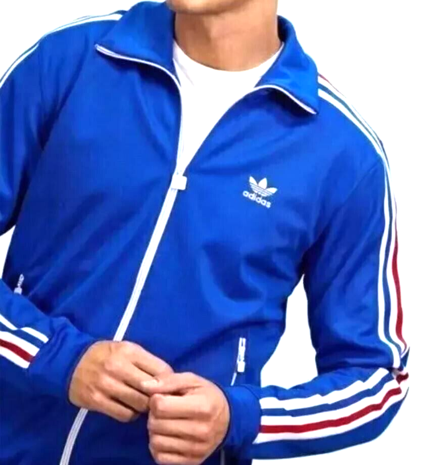 NEW MENS ADIDAS ORIGINALS BECKENBAUER TRACK JACKET ~SIZE LARGE