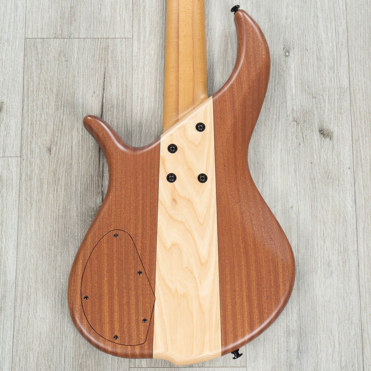 F-Bass BN5 5-String Bass, Roasted Flame Maple Fretboard, Slate