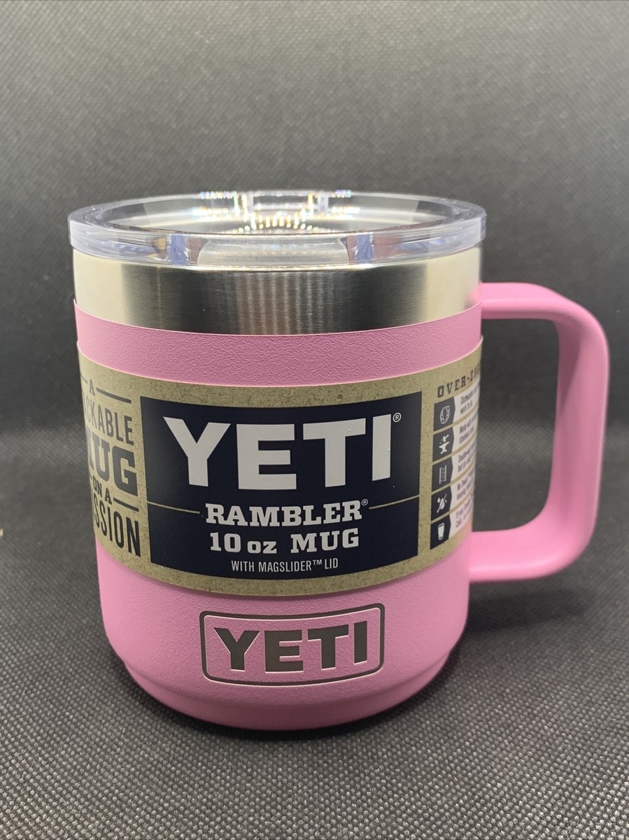 YETI POWER PINK!!! Rambler 10oz Coffee Mug NWT!! IN HAND!! See