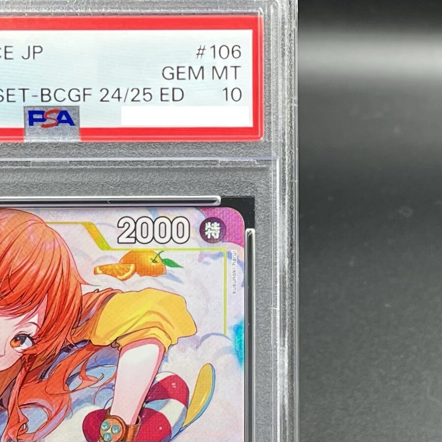 PSA 10 Zeus Nami OP11-106 Promo Bandai Card Games Fest 24-25 ONE