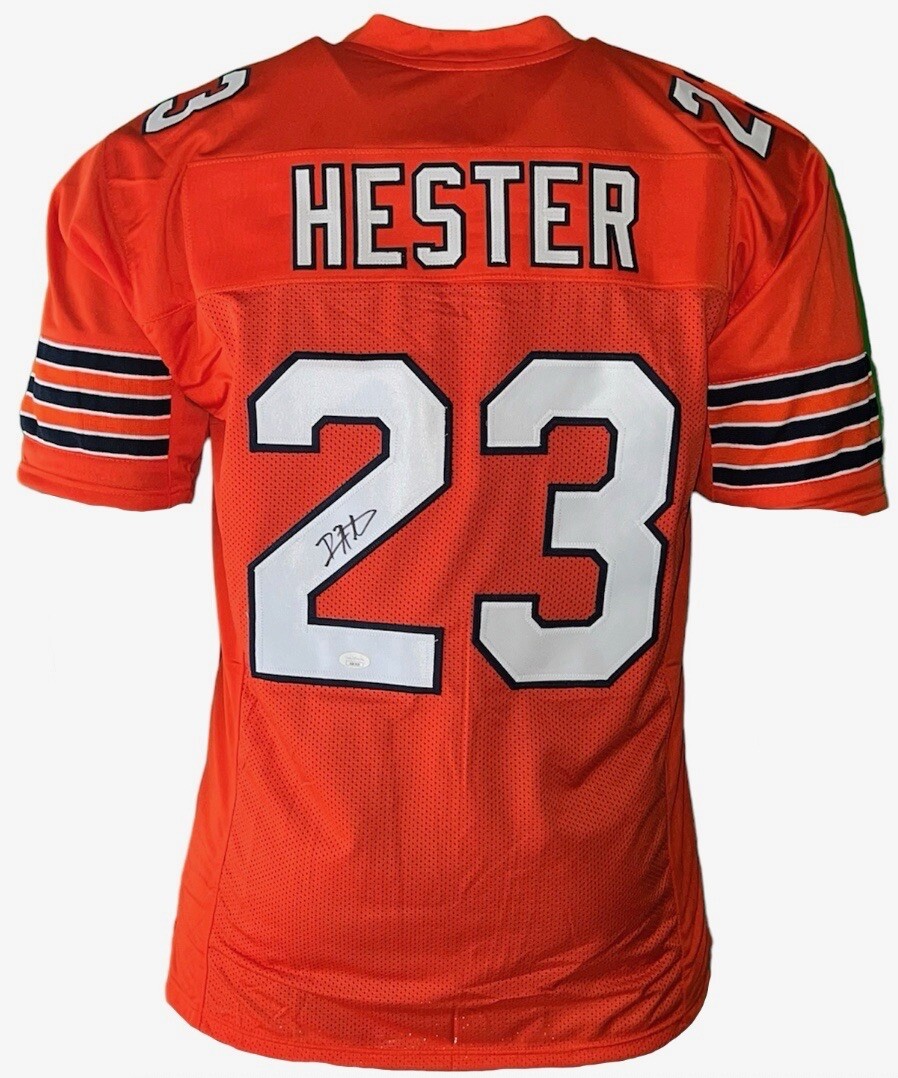 Devin Hester Signed Orange Custom Football Jersey JSA | eBay