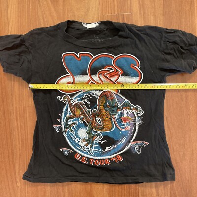 RARE 1978 VINTAGE YES TOUR SHIRT ORIGINAL OLD CONCERT US TOUR