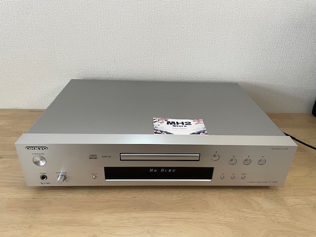 ONKYO C-7030 CD Player Silver with Remote Operation Confirmed Very