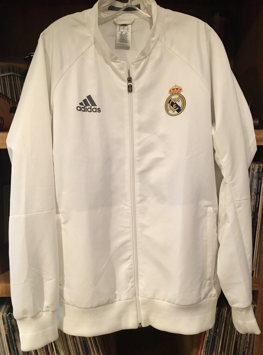 Adidas Real Madrid Training Zip Up Jacket Size Large Football