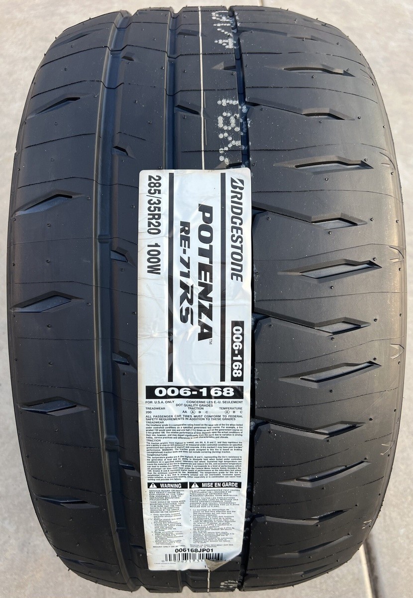 Set of TWO BRAND NEW 285/35R20 Bridgestone Potenza RE-71RS RE71RS