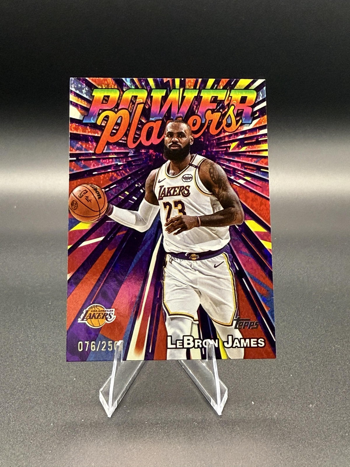LeBron James 2025 Topps #PP-7 Power Players - Purple Holo Foil