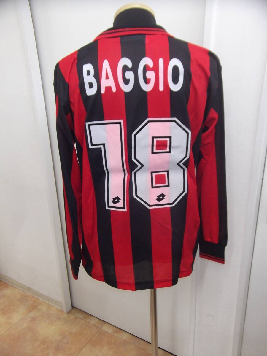 New Roberto Baggio 18 AC Milan 1996 1997 Home Football Shirt