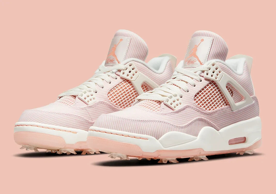 New Nike Air Jordan 4 IV Golf NRG SZ 8.5 Pink Apricot CZ2439-101