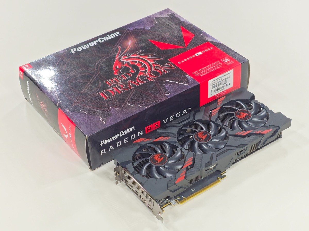 PowerColor Radeon RX Vega 56 Red Dragon 8GB 8G 2048-bit HBM2 PCI-E