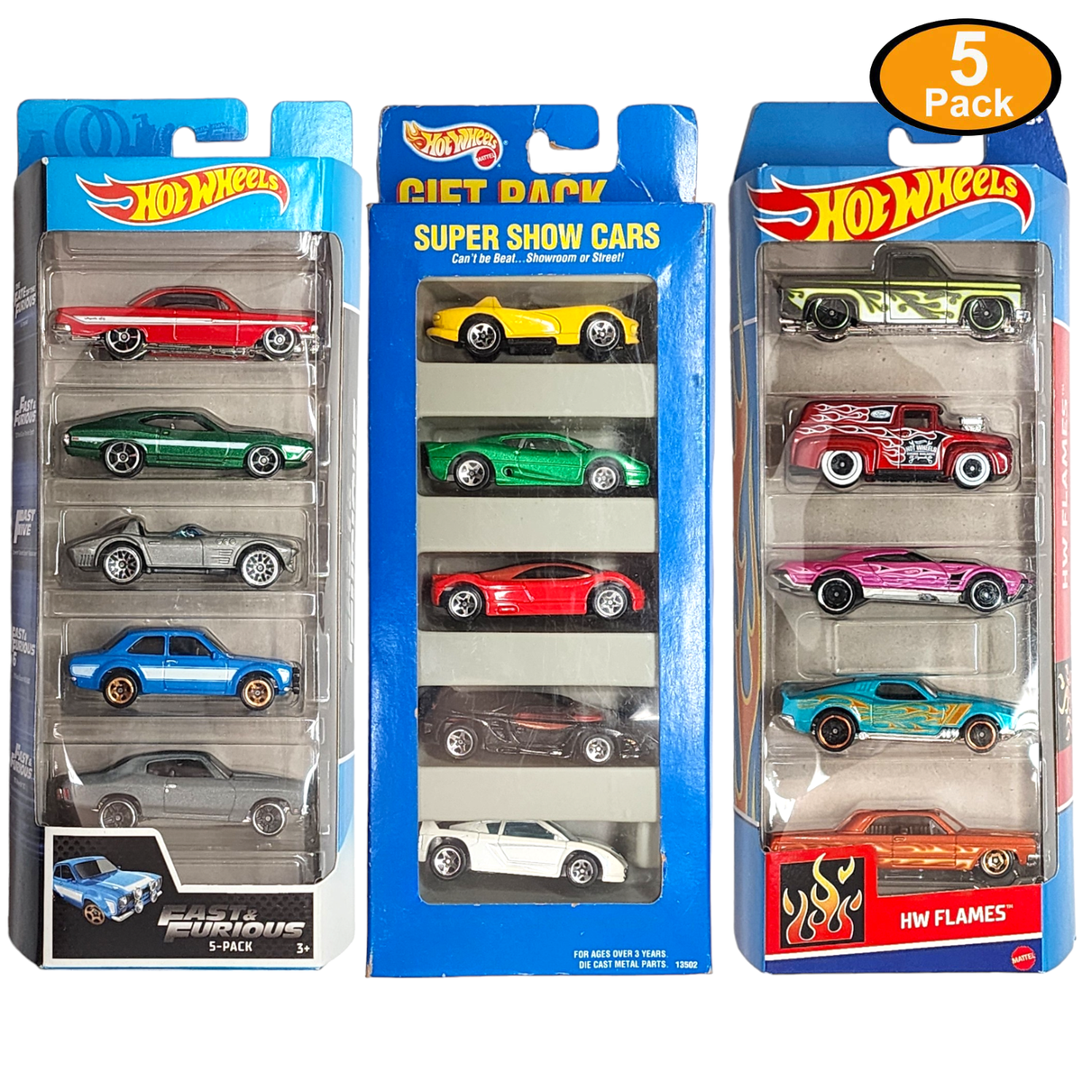 HOT WHEELS 5 Pack Multi Gift Packs HW | eBay