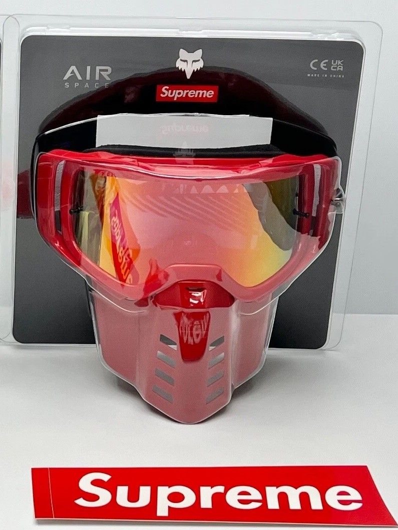SUPREME FOX RACING GOGGLES ****RED PAIR IN STOCK & SHIPS TODAY