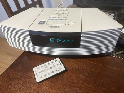 Nice BOSE WAVE RADIO & CD Player Model AWRC1P W Remote ~ Platinium