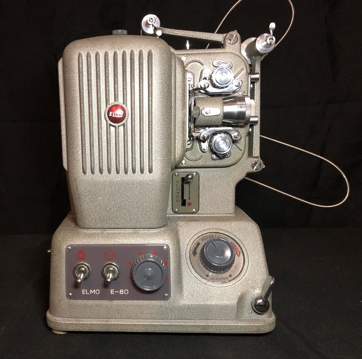 Vintage Elmo E-80 8mm Silent Projector Early 1950s Japan Made