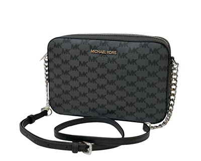 MICHAEL KORS JET SET ITEM EAST WEST SHOULDER CROSSBODY BAG MK GREY