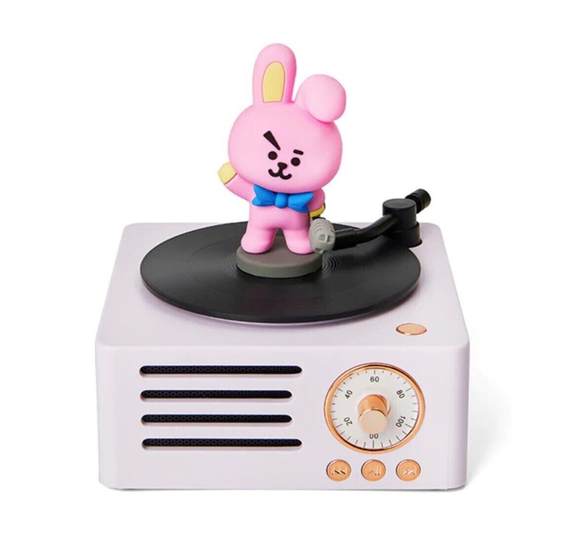 BTS BT21 Cooky TURNTABLE BLUETOOTH SPEAKER Xmas Gift New with Box