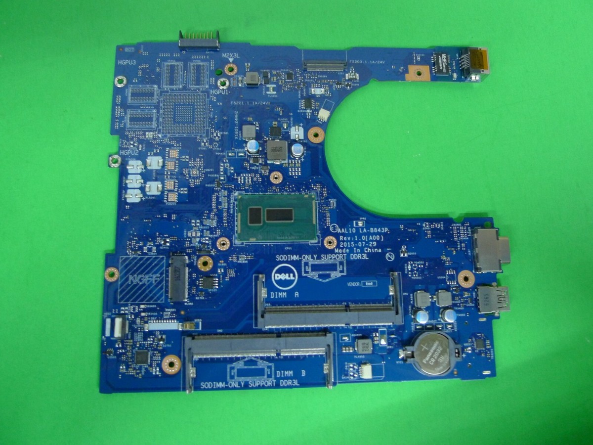 Genuine Dell Inspiron 5558 Motherboard Intel i3-5005U LA-B843P