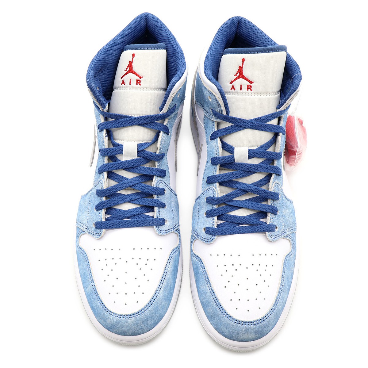 DN3706-401 Nike Jordan 1 Mid SE French Blue White Hyper Royal Red