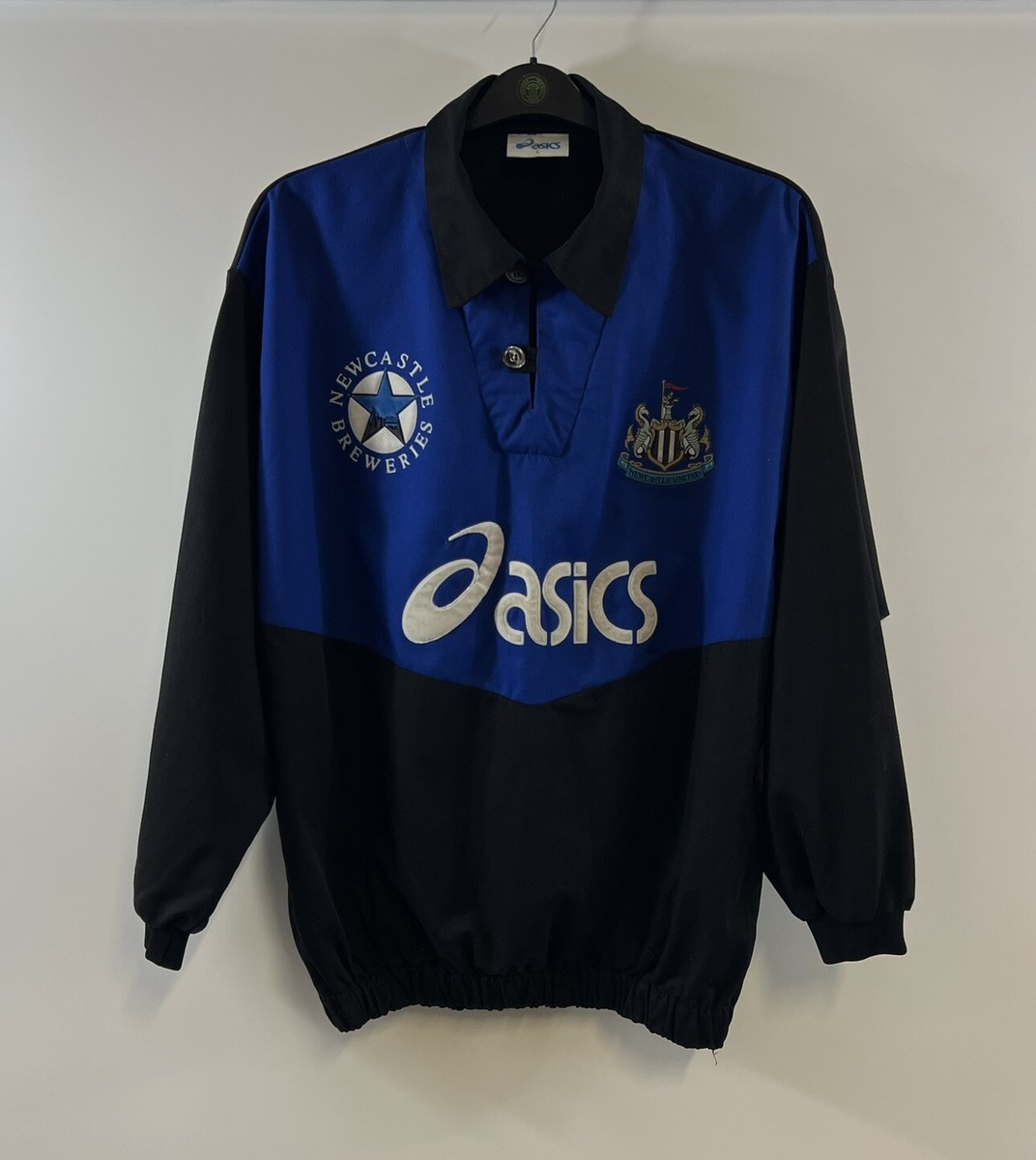 Newcastle United Drill Football Jacket 1993/95 Adults Large Asics