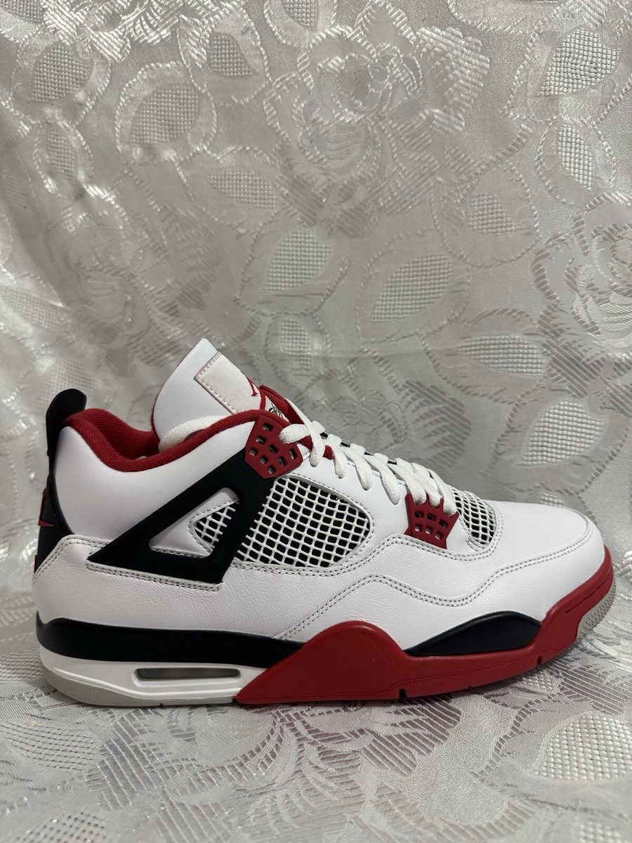 NIKE AIR JORDAN 4 RETRO OG 11.5 FIRE RED DC7770 160 CEMENT TECH