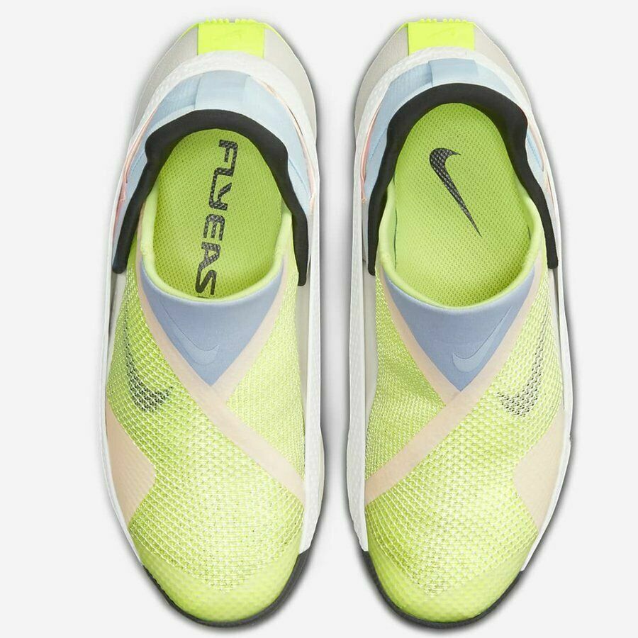 Nike Go Flyease White Celestine Blue Volt CW5883-100 | eBay