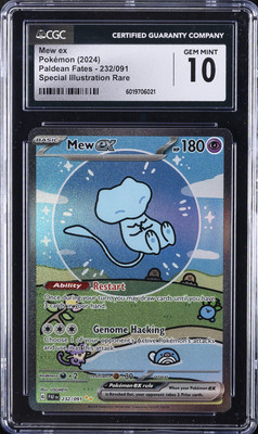 2024 POKEMON PALDEAN FATES MEW EX CGC 10 | eBay