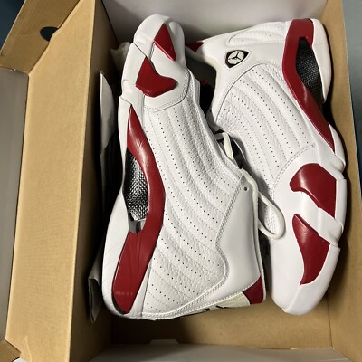 Air Jordan 14 Retro White/Black/Varsity Red 'Candy Cane' 311832