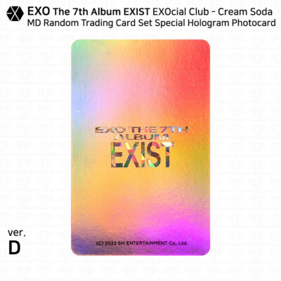 EXO 7th Album EXIST EXOcial Club Cream Soda MD Random Trading Card