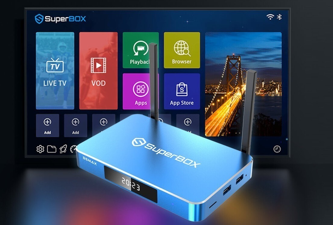NEW SuperBox S5 MAX Android 12.0 WiFi 6 Voice Command 4GB DDR 6K