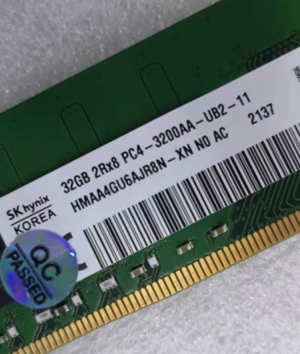 SK Hynix 32GB DDR4 3200 2Rx8 PC4-25600 HMAA4GU6AJR8N-XN 288pin