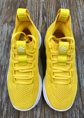 Under Armour Curry Flow 8 GS Yellow Basketball Shoes 3023527-701