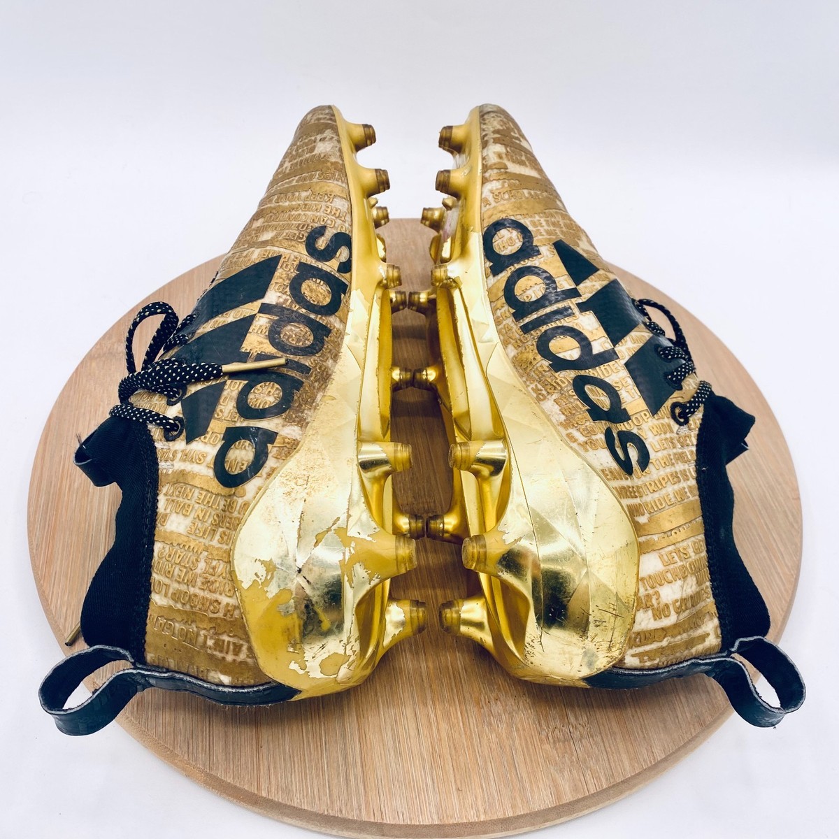 Adidas Adizero x Snoop Dogg Football Cleats 10.5 Gold Three Stripe