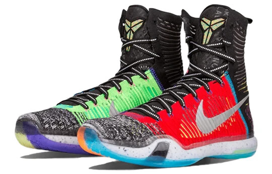 NIKE KOBE X 10 ELITE HIGH WHAT THE WTK Black Mamba MULTICOLOR