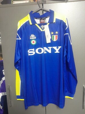 Juventus 97/98 Sony Away XXL Zidane Kappa Long Sleeve | eBay UK