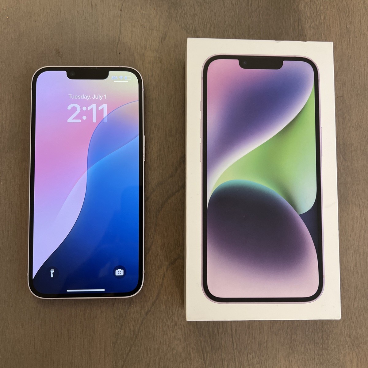 Apple iPhone 14 - 128 GB - Purple (T-Mobile) 90% Battery Locked W